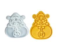 Moule à biscuits robuste, moules à biscuits faciles à utiliser avec tampon porte-bonheur, pour la cuisson au serpent 2025