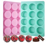 Moule à biscuits rond en silicone pour biscuits au chocolat taille 12 tout neuf