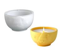 Moule à bol en résine - Moule avec imprimé Père Noël | Moule pour bol à bougies | Pour boîte de rangement, bijoux, plats, jardinières, travaux manuels, pots de fleurs