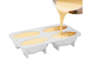 Moule à bonbons - Design de base déformable, 27,4 x 12,9 x 4,8 cm, contour rectangulaire blanc, plateau de refroidissement en silicone élastomère | Matrice de chocolat pour hôtes de fête et