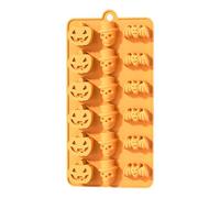 Moule à bonbons d'Halloween, moules de cuisson d'Halloween | Petits moules à chocolat - Moules à bonbons au chocolat d'halloween, citrouilles, fantômes, chauves-souris, moule en Silicone pour décorati
