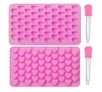 Moule à bonbons en forme de cœur - Moule en silicone en forme de cœur 11 x 18,5 cm | Moulage époxy Saint-Valentin | Moule à bonbons pour la Saint-Valentin | Pour chocolat, savon, etc