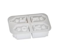 Moule à bonbons - Formes flexibles en silicone avec cavités profondes pour chocolat, fondant et savon, motifs amusants pour friandises saisonnières | Icônes d'anniversaire de Saint-Valentin et loisirs