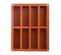 Moule à bonbons portable en silicone - Outils de forme carrée, machine à chocolat à huit emplacements, accessoire de cuisson flexible antiadhésif, construction durable | Aide à la création de bonbons