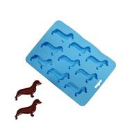 Moule À Bonbons Teckel - Moule Et Plateau À Glaçons En Silicone En Forme De Chien Teckel,Moules En Silicone De Qualité Alimentaire, Moule À Friandises Pour Chiots, Pour Biscuits, Bonbons, Chocolat, Go