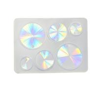 Moule à boucles d'oreilles en silicone avec embout intégré, transparent et | Corps de moule en silicone, poteaux intégrés pour trous de fixation, breloques décoratives à motifs pour la fabrication de