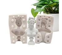 Moule à bougie 3D de la déesse Vénus - Mythologie romaine - Aphrodite - Moule à bougie 3D en silicone pour art corporel - Outil de fabrication de plâtre pour savon fait à la main - Argile de Paris