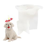 Moule à bougie 3D en forme de chien - petit moule à savon Golden Retriever | Moule à bougie en silicone en forme de chien 3D, moule à savon en silicone, fournitures de fabrication artisanale |