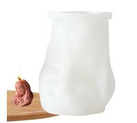 Moule à bougie 3D Jésus Marie - Moule à en silicone facile à démouler, forme résistante à la chaleur pour savon, résine, plâtre, argile et travaux manuels | Outil de fabrication de bougies pour