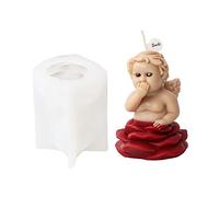 Moule à bougie 3D « Petite fille » - En silicone fait à la main - Pour la fabrication de savon - Aromathérapie - Pour bébé - Parfum fille