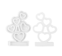 Moule à bougie coeur - Silicone flexible Love Casting Moule, argile époxy réutilisable argile | Accessoire créatif Artisanat à la main pour la produzion