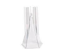 Moule à bougie conique en forme de pyramide 3D transparente pour savon, pyramide pentagonale
