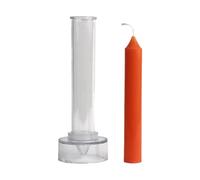 Moule À Bougie Conique Transparent PC 10-20 Cm 54-80 G - Kit De Fabrication De Bougies Pilier À Base Large Pour Église Ďe Prière D'urgence, Fourniture Artisanale Antiadhésive