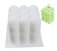 Moule à bougie cube à bulles - Moule en silicone 3D en forme de DIY pour soja | Savon multi-usages fait à la main, fondant, chocolat, bonbons et travaux manuels pour la pâtisserie