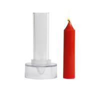 Moule à bougie cylindrique - PC 2,2 cm de diamètre | Matrice de coulée transparente pour bricolage, outil réutilisable pour table d'urgence, équipement professionnel
