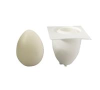 Moule À Bougie D'aromathérapie En Forme D'¿Uf De Pâques, Bougies De Cire 3d Faites À La Main, Moules À Savon En Silicone Pour Cupcakes Au Chocolat, Bricolage, Artisanat