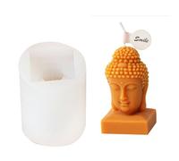 Moule à bougie de bouddha 3D, moule en Silicone pour bougie religieuse, antiadhésif, facile à fabriquer du plâtre, décorations pour la maison, moules de bouddhas, de statue en Silicone