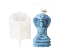Moule à bougie de bouddha 3D, moule en Silicone pour bougie religieuse, antiadhésif, facile à fabriquer du plâtre, décorations pour la maison, moules de bouddhas, de statue en Silicone
