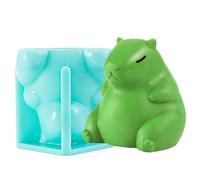 Moule à bougie de charpentier - Moule à gâteau Carpincho en silicone, Moule de charpentier de glace | Moule d'ornements de voiture en pierre diffuseur de capybara, moule capybara, moule animal, mo