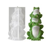Moule à bougie de grenouille 3D - Moule en silicone en forme de grenouille, outil de coulée d'aromathérapie | Mignon animal résine savon argile artisanat bricolage kit de fabrication, bougie parfumée