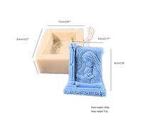 Moule À Bougie De La Déesse La Vierge Marie Maman Et Bébé, Cadeau Artisanal Fait À La Main