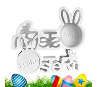 Moule à bougie de lapin, moule de lapin de Pâques pour résine | Jolis moules pour bougies d'animaux - Festival Lettres Décoration de la maison Moule de moulage Artisanat Amant