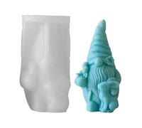 Moule à bougie de Noël en forme de gnome de Noël en silicone pour bougies de Père Noël | Moules époxy en fonte de résine naine de sans visage pour travaux manuels décoratifs