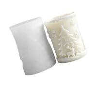 Moule à bougie de Noël en silicone - Motif flocon de neige flexible, réutilisable pour la décoration de vacances, bougies à faire soi-même - Artisanat à la maison, fabrication de cadeaux (débutants et