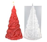 Moule à bougie de Noël en silicone | Moules à chocolat 3D en silicone, fournitures de fête pour bureau, bureau, école, dortoir, maison, fête, jour de semaine, appartement