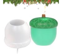Moule à bougie de Noël, moule en silicone de Noël | Moule en silicone lavable | Moules en résine, faciles à détacher pour la famille, les amis, les collègues, l'anniversaire, le Nouvel An, Noël
