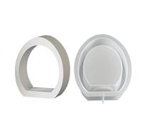 Moule à bougie de Pâques, solution de rangement, en silicone, moule pour bougie en forme de lapin de Pâques, moule à œufs de lapin, design flexible à libération facile, pour plâtre, argile