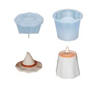 Moule à bougie d'Halloween - Verre de rangement en silicone et moule de chandelier pour résine, plâtre | Matériaux de bricolage réutilisables pour la décoration de vacances, la fabrication de savon et