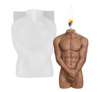 Moule à bougie DIY Body Art - Outil de forme humaine en silicone | Forme de torse 3D féminine | Kit d'artisanat pour création de bijoux, projets de pendentif, conception de sculpture à la maison