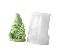 Moule à bougie en cire, A | Conception de silicone de figure de Noël, forme réutilisable pour le décor saisonnier, projet d ’ affichage fait main