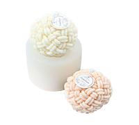 Moule à bougie en de fil - Moule rond en silicone alimentaire pour de laine à tricoter, mousse, fondant | Artisanat créatif bricolage savon de bain argile plâtre gâteau décoration ar