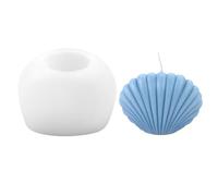 Moule à Bougie En Forme Coquille D'océan,Moules Silicone Bougie, Moules Cuisson Conque Coquillage Pour Décoration Gâteaux Faire Soi-Même,Moules Coquillage En Silicone 3D,Moule Pétoncles En Résine
