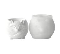 Moule à bougie en forme d ' animal, en silicone réutilisable, B | Moule en Silicone à dessus ouvert pour les à domicile et les loisirs, coulée de bougies en tasse