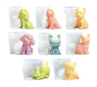 Moule à bougie en forme d'animal - Moule en résine époxy en silicone réutilisable - Parfait pour mariage, maison, décoration de table, artisanat, projets artistiques et bricolage