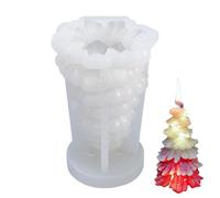 Moule à Bougie en Forme d'Arbre de Noël - Bougie en Silicone pour Arbre de Noël 3D | Décorations d'Intérieur pour Bureaux Maison Appartement Dortoir Bureau École Fête et Action de Grâce