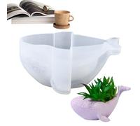 Moule à bougie en forme de baleine en silicone 3D, moule à bougie multifonction | Un moule en silicone flexible qui peut être utilisé dans les boîtes accessoires et les conteneurs