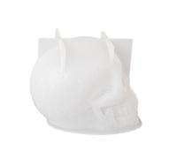 Moule à bougie en forme de crâne - Moule à bougie d'Halloween, en résine de crâne 3D | Moulle en silicone de haute qualité pour la décoration de gâteaux en fondant, l'aromathérapie artisanale