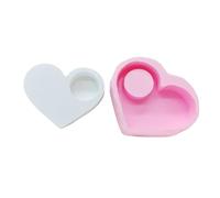 Moule à bougie en forme de cœur en forme de lune, moule en résine diamant, bougeoir pour bougie chauffe-plat, ours cerf, chat