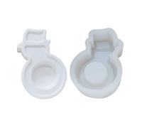 Moule à bougie en forme de cœur en forme de lune, moule en résine diamant, bougeoir pour bougie chauffe-plat, ours cerf, chat