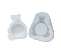 Moule à bougie en forme de cœur en forme de lune, moule en résine diamant, bougeoir pour bougie chauffe-plat, ours cerf, chat