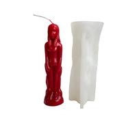 Moule à bougie en forme de figurines humanoïdes - Moule en silicone flexible pour modèles hommes et femmes debout, travaux manuels, bougies rituelles, sculptures de cérémonie, robuste, réutilisable |