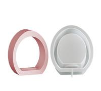 Moule à bougie en forme de lapin de Pâques - Plateaux de sculpture festive, 2 matrices léporïdes pour verseurs de plâtre, bassins flexibles avec détails floraux, matériel artisanal, bases en résine