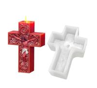 Moule à bougie en forme de - Moule en silicone 3D en forme de rose Jésus pour aromathérapie et savon, réutilisable, résistant à la chaleur, pour la fabrication de bougies, résine époxy, argile