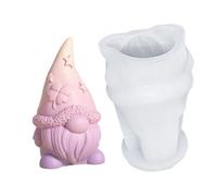 Moule à bougie en forme de nain - Moule en silicone nain, fabrication de bougies en cire | Mini nain pour créer de superbes bougies, silicone de qualité alimentaire, image de Pâques soigneusement