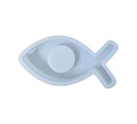 Moule à bougie en forme de poisson - Moule en silicone réutilisable | Bougeoir DIY | Moules de bricolage pour projets de bonbons, chocolats et plâtres, décoration créative de la maison