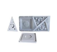 Moule à bougie en forme de pyramide - En silicone - Facile à démouler - Décoration de mariage - Décoration de plâtre - Créateur de cadeaux créatifs